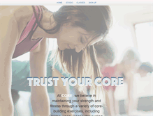 Tablet Screenshot of corebham.com
